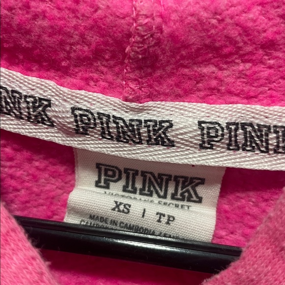 Y2K Victorias Secret Pink size XS hoodie with silver logo - Picture 3 of 5